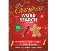 Cozy Christmas Word Search: 70 Chrismas-Themed Puzzles for Adults & Seniors | Large print