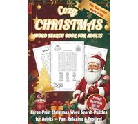 Cozy Christmas Word Search for Adults: Large Print Holiday Word Search Puzzles for Adults & Seniors - Over 2,000 Festive Words to Discover