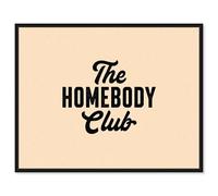 Cozy Club Canvas Print Fun Quotes by Art Remedy, Black Frame, 24 x 20