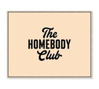 Cozy Club Canvas Print Fun Quotes by Art Remedy, Silver Frame, 20 x 16