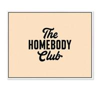 Cozy Club Canvas Print Fun Quotes by Art Remedy, White Frame, 20 x 16