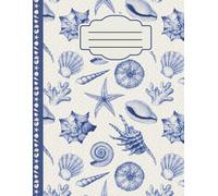 Cozy Coastal Granddaughter Notebook | Blue Seaside Journal | Teens Girls Women: 120 Lined Wide Rule Pages, 8.5 x 11 inches, school, college, office supply, diary, self care, gift