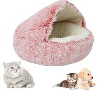 Cozy Cocoon Pet Bed, Winter Pet Plush Bed, Winter Pet Bed,Cozy Cocoon Pet Bed for Dogs, Cozy Pet Bed (Pink,Short Velvet, 50 * 50cm)
