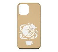 Cozy Coffee Cat Relaxed Cafe Graphic Design Case for iPhone 12 mini