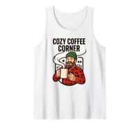 Cozy Coffee Corner Outdoors Outdoor Enthusiast Lover Humor Tank Top