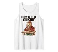 Cozy Coffee Cuisine Bear Humor Rustic Lover Tank Top
