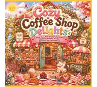 Cozy Coffee Shop Delights | A Bold and Easy Coloring Book for Coffee Lovers: 50 Cute Café Scenes for Teens, Adults & Seniors