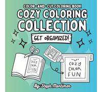 Cozy Coloring Collection: Color & Cut Separator Tabs for Organizing Your Coloring Books