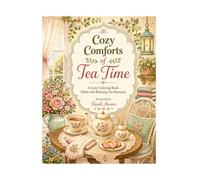 Cozy Comforts of Tea Time: A Cozy Adult Coloring Book Featuring Teapots, Teacups & Relaxing Tea-Time Scenes