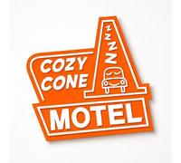 Cozy Cone Wall Plaque Sign - Disney Cars Lightning McQueen Inspired 3D Printed Wall Decor - Kids Bedroom, Playroom or Disney Fans Gift - 23cm Wide