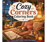 Cozy Corners Coloring Book: Cute & Comfy Scenes to Relax and Unwind - A Cozy Home Aesthetic Adult Coloring Book