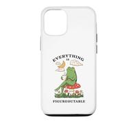 Cozy Cottagecore Coffee Frog Art Case for iPhone 12/12 Pro