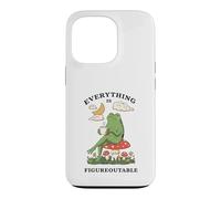Cozy Cottagecore Coffee Frog Art Case for iPhone 13 Pro