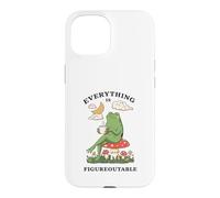 Cozy Cottagecore Coffee Frog Art Case for iPhone 15