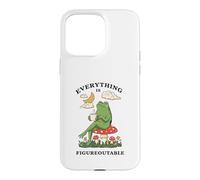 Cozy Cottagecore Coffee Frog Art Case for iPhone 15 Pro Max