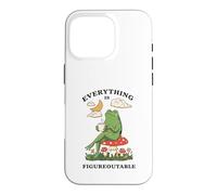 Cozy Cottagecore Coffee Frog Art Case for iPhone 16 Pro