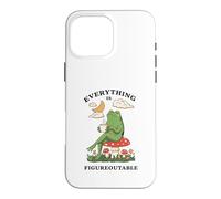 Cozy Cottagecore Coffee Frog Art Case for iPhone 16 Pro Max