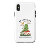 Cozy Cottagecore Coffee Frog Art Case for iPhone X/XS