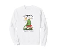 Cozy Cottagecore Coffee Frog Art Sweatshirt