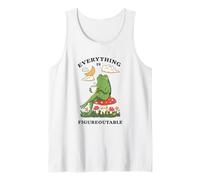 Cozy Cottagecore Coffee Frog Art Tank Top