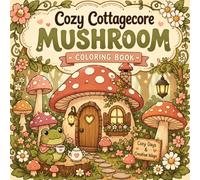 Cozy Cottagecore Mushroom Coloring Book for Adults: 50+ Bold & Easy Designs with Woodland Creatures, Fairy Gardens, and Cozy Scenes for Stress Relief and Relaxation
