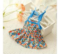 Cozy Cotton Cat Puppy Suspender Skirt Cool Summer Pet Dresses for Cats Small Dogs Kitten Sphynx Clothing Outfit