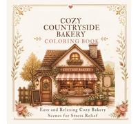 Cozy Countryside Bakery Coloring Book: Easy and Relaxing Cozy Bakery Scenes for Stress Relief