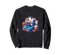 Cozy Cow Gaming Snacks Fries Milkshake Sweatshirt