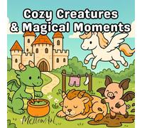 Cozy Creatures & Magical Moments - A Whimsical Journey of 70 Charming Coloring Pages for Stress Relief & Joy