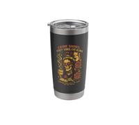 Cozy Crime Analyst Messy Bun Cat True Crime Stainless Steel Insulated Tumbler