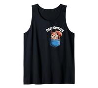 Cozy Critter - Cute Squirrel in Pocket Cartoon Design Tank Top