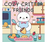 Cozy Critter Friends: A Cute and Relaxing Animal Coloring Book for Adults and Teens with Fuzzy Woodland Creatures, Farm Friends, and Cozy Animal Moments