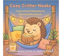 Cozy Critter Nooks A Calming Coloring Book for Adults and Teens Featuring Cute Animal Hideaways and Relaxing Mini Scenes: Easy & Bold Coloring pages ... blanket forts, tea corners, bedtime hideouts