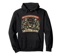 Cozy Cryptid Library Booked Solid Reader Fantasy Books Read Pullover Hoodie