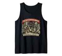 Cozy Cryptid Library Booked Solid Reader Fantasy Books Read Tank Top