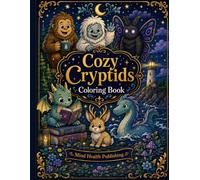 Cozy Cryptids Coloring Book: Cute and Relaxing Fantasy Creatures for Kids, Teens, and Adults