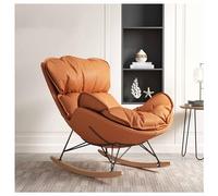 Cozy Cuddle Chair Nursery Rocking Chair Space-Saving Lazy Recliner Stylish Adult Reading Armchair Comfortable Living Room Sofa Rocker for Small Spaces
