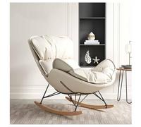 Cozy Cuddle Rocking Chair for Adults Space Saving Lazy Armchair Perfect Nursery & Reading Chair Stylish Recliner for Living Room & Bedroom