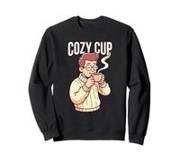 Cozy Cup Morning Routine Hot Coffee Lover Beverage Relaxatio Sweatshirt