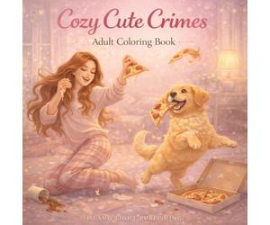 Cozy Cute Crimes Coloring Book for Adults: Adorable Puppy Mischief, Cozy Chaos and Lighthearted Everyday Trouble to Color and Relax