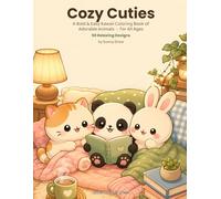 Cozy Cuties: A Bold & Easy Kawaii Coloring Book of Adorable Animals for All Ages - 50 Relaxing Pages