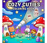 Cozy Cuties: A Cute and Cozy Coloring Book for Adults and Teens Featuring Adorable and Fuzzy Animal Friends in Dreamy and Magical Scenes for Relaxation and Stress Relief.
