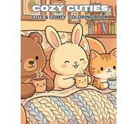 Cozy Cuties: A Simple Kawaii Coloring Book Featuring Cute Animals for Adults and Teens