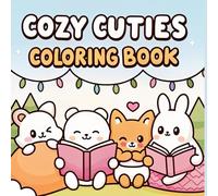 Cozy Cuties Coloring Book: Bold & Easy Designs for Kids and Adults: 45 Unique, Simple and easy-to-color designs to Warm Your Heart