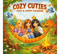 Cozy Cuties: Coloring Book for Adults and Kids (Cozy Spaces Coloring): Cute and Cozy Designs Featuring Adorable Characters, Sweet Moments, and Relaxing Everyday Scenes for Stress Relief