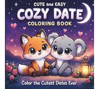 Cozy Date: Cute Coloring Book Featuring Sweet and Romantic Moments with Adorable Animals | For Adults and Teens | Great for Relaxation and Stress Reducer