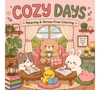 COZY DAYS : Relaxing & Stress-Free Coloring with Cute Characters, Cozy Scenes, Wholesome Moments & Charming Everyday Adventures