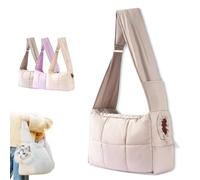 Cozy Dog Carrier Bag, Pet Shoulder Bag,Lightweight Puppies Cat Bags Pets Kennel, Mini Dog Purse Carrier, For Outings (Gray)