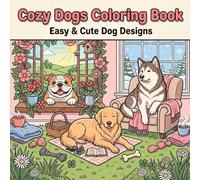 Cozy Dogs Coloring Book: Easy & Cute Dog Designs