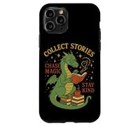 Cozy Dragon Reading Coffee Stay Kind Librarian Bookworm Case for iPhone 11 Pro